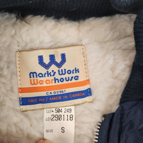 Vintage Marks Work Wearhouse Puffer Sherpa Vest Mens Small NWT - Picture 7 of 10